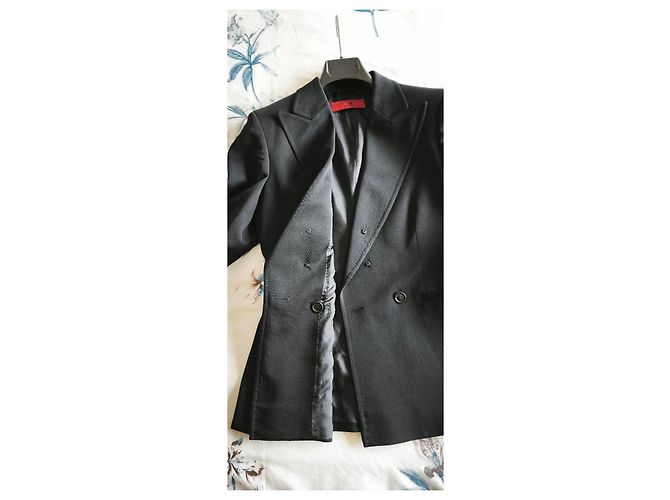 Carolina Herrera Schwarzer Blazer aus Schurwolle - Ansicht 4