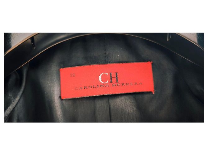 Carolina Herrera Schwarzer Blazer aus Schurwolle - Ansicht 7