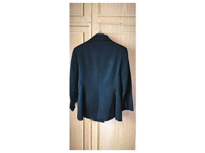 Carolina Herrera Schwarzer Blazer aus Schurwolle - Ansicht 8