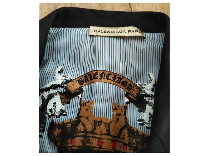 Balenciaga Balanciaga 2007 Runway Blazer Bleu Marine - vue 3