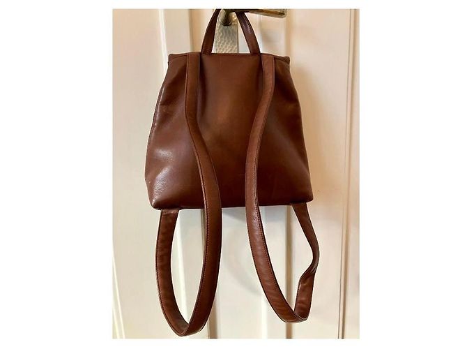 Brauner Leder-Rucksack von Chanel - Ansicht 3