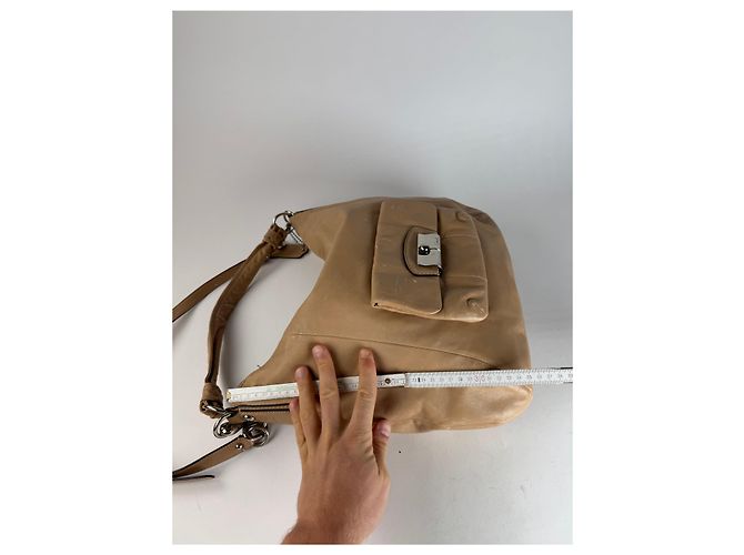 Vintage Coach 2Way Lederhandtasche Camel Kamel - Ansicht 10