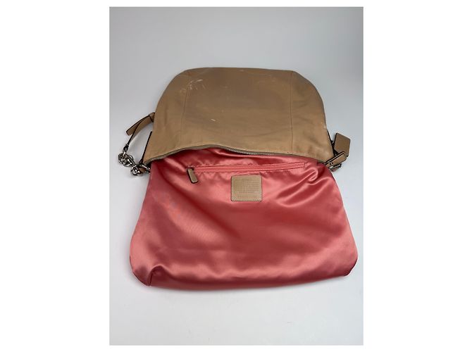 Vintage Coach 2Way Lederhandtasche Camel Kamel - Ansicht 3