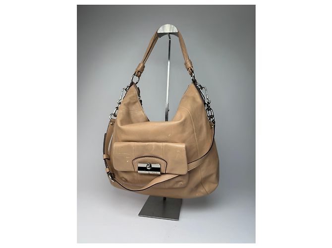 Vintage Coach 2Way Lederhandtasche Camel Kamel - Ansicht 6