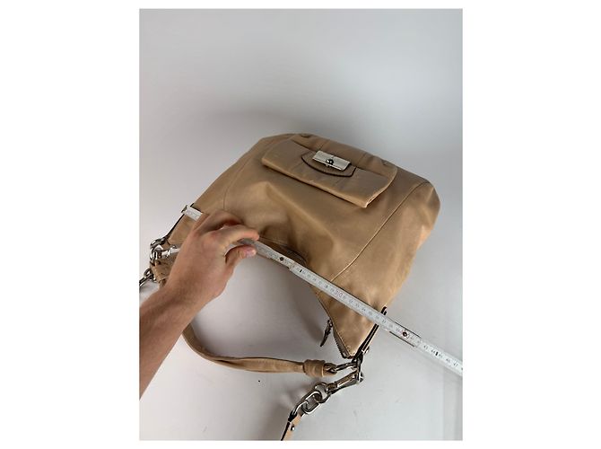 Vintage Coach 2Way Lederhandtasche Camel Kamel - Ansicht 9