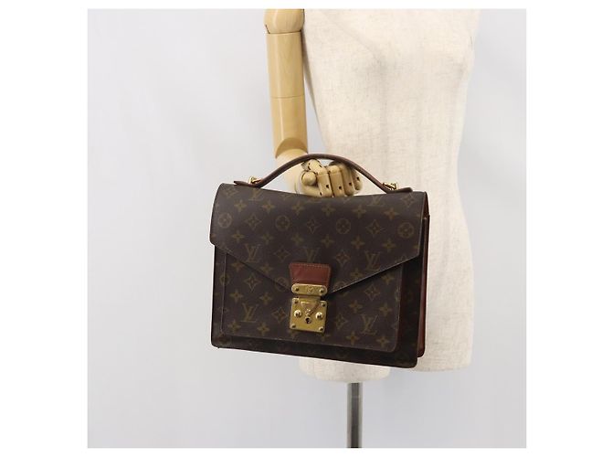 LOUIS VUITTON Borsa Monceau 28 M51185 LV Auth SW1960 Monogramma - vista 25