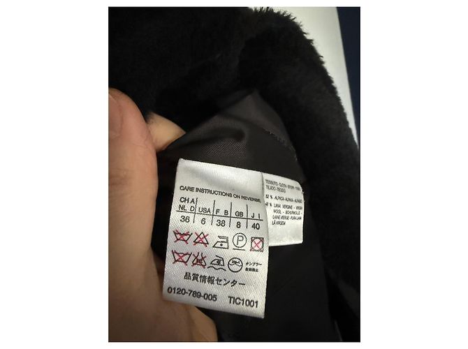 Cappotto Max Mara in lana e alpaca nera Nero - vista 6