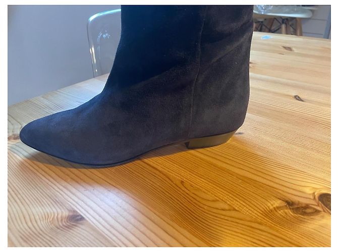ISABEL MARANT – Botas Sobre la Rodilla SKARLET Negro - vista 3