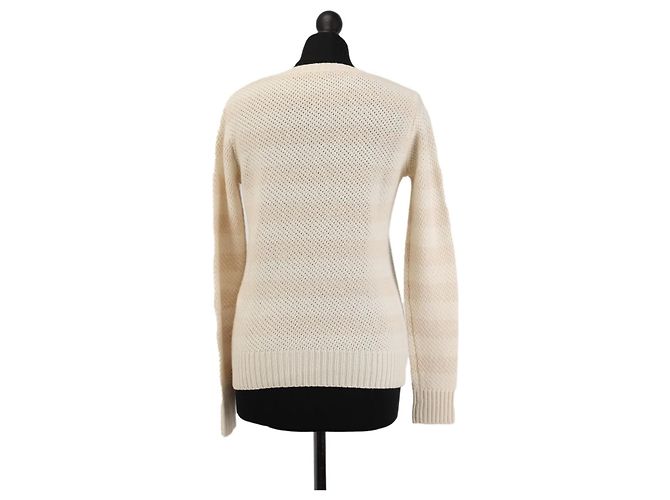 Suéter Max Mara de cachemira beige cuello redondo - vista 2