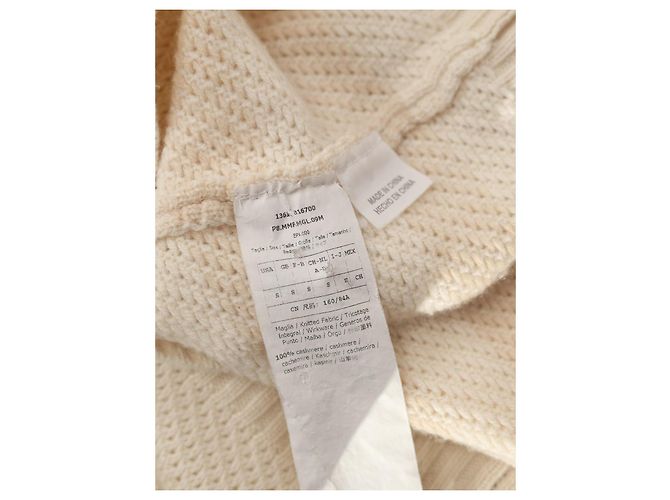 Suéter Max Mara de cachemira beige cuello redondo - vista 4