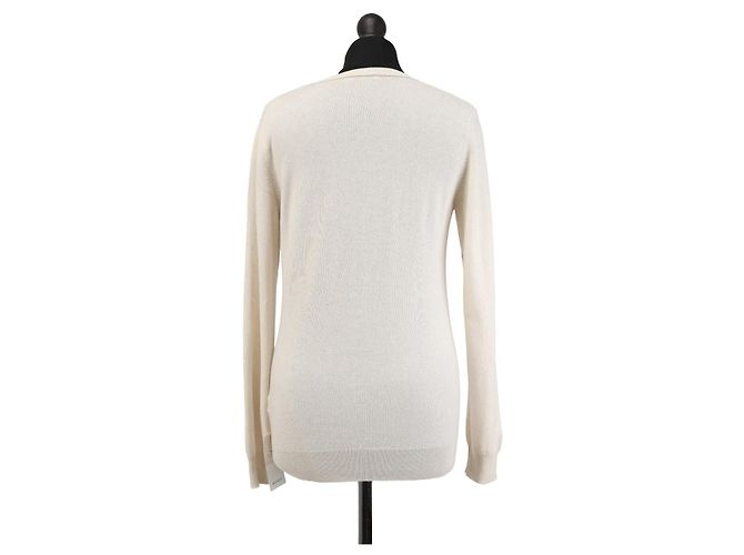Brunello Cucinelli Kaschmirpullover mit V-Ausschnitt beige - Ansicht 2