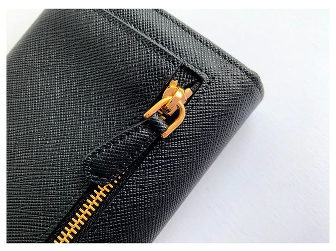 Prada Large Saffiano leather wallet Black - view 10