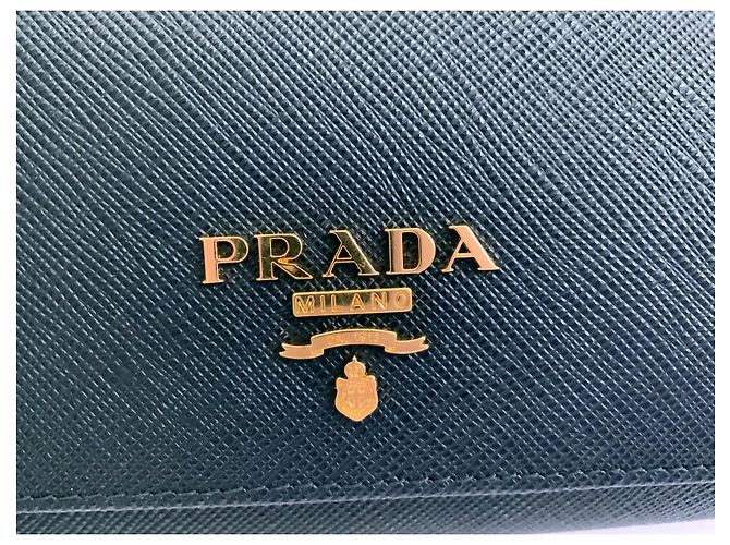 Prada Large Saffiano leather wallet Black - view 11