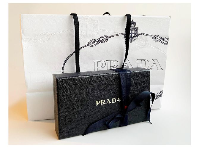 Prada Large Saffiano leather wallet Black - view 13