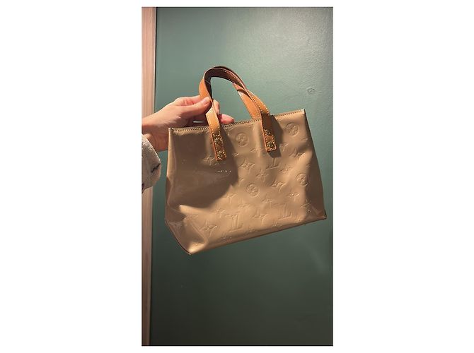 Borsa Louis Vuitton Monogram Vernis Beige - vista 2