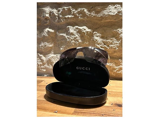 Gafas de sol Gucci de metal negro - vista 3