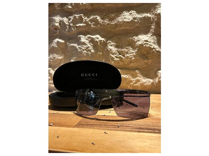 Gafas de sol Gucci de metal negro - vista 8