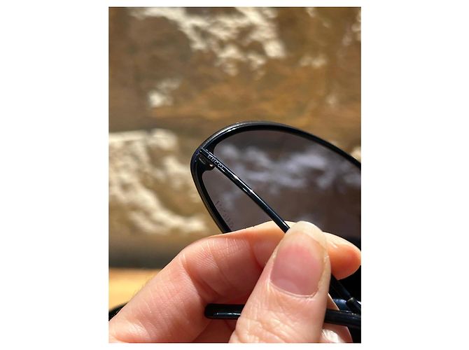 Occhiali da sole Gucci blu scuro plastica - vista 9