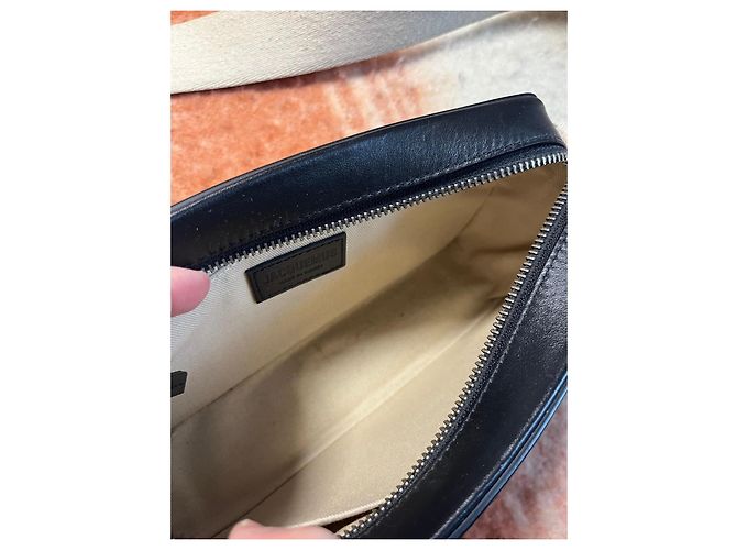 Borsa a spalla Jacquemus in pelle nera Nero - vista 8