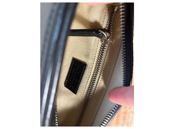 Borsa a spalla Jacquemus in pelle nera Nero - vista 9