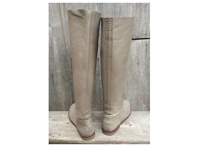 Autre Marque Botas Shabbies Amsterdam de piel beige - vista 4