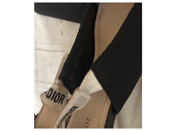 Christian Dior High Heels Schwarz Stoff - Ansicht 3