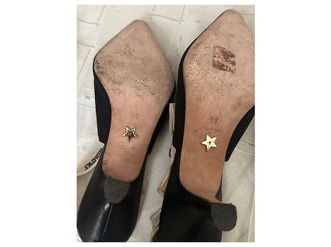 Christian Dior High Heels Schwarz Stoff - Ansicht 5