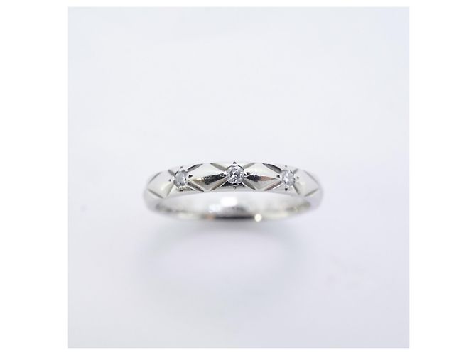 Timeless Anello Chanel Matelassé 3PD in Platino e Diamanti - vista 2