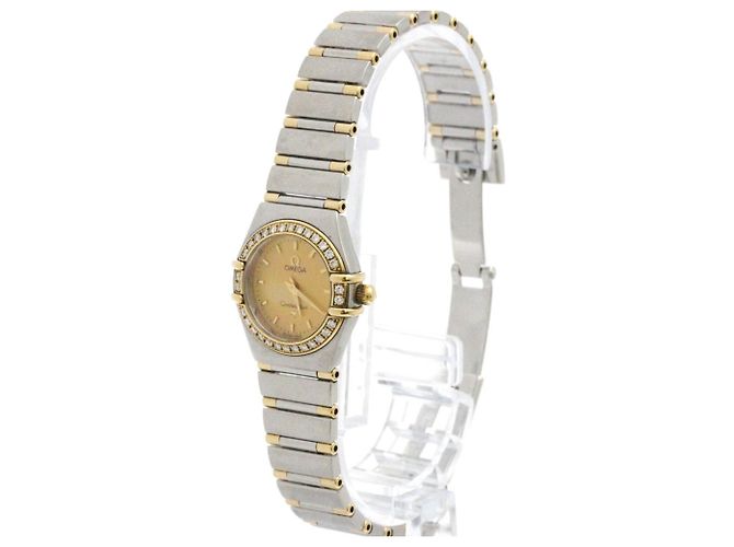 OMEGA Constellation Diamant 18K Gold Stahl Uhr 1367.10 - Ansicht 2