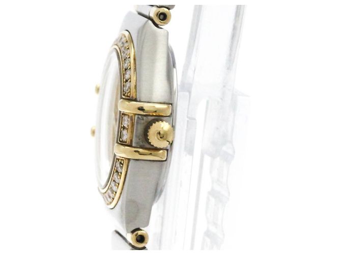 OMEGA Constellation Diamant 18K Gold Stahl Uhr 1367.10 - Ansicht 4