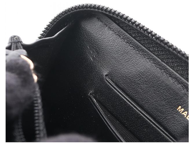 Portafoglio con zip Chanel Boy Nero - vista 8