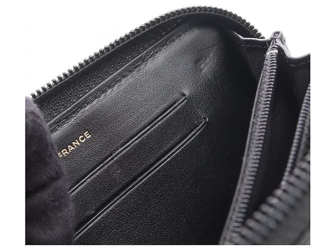 Portafoglio con zip Chanel Boy Nero - vista 9