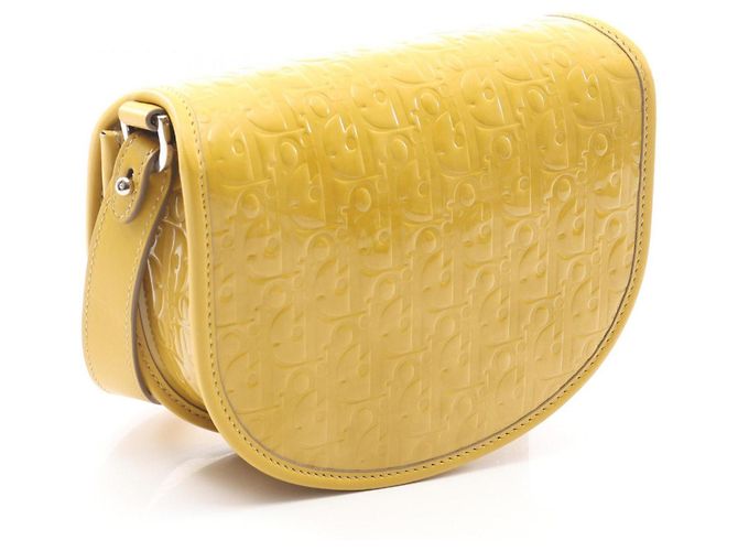 Borsa a Spalla Mini Oblique Dior GALLOP di Christian Dior Giallo - vista 2