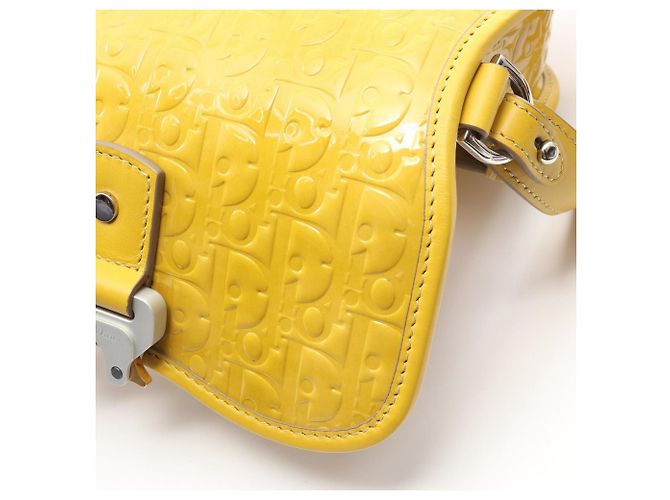 Borsa a Spalla Mini Oblique Dior GALLOP di Christian Dior Giallo - vista 6