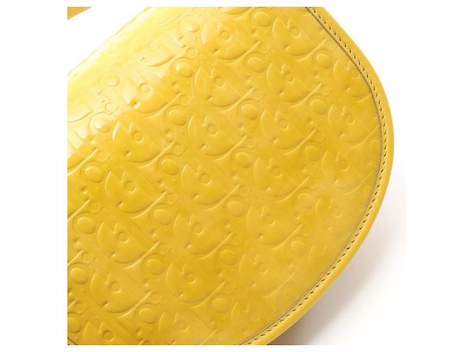 Borsa a Spalla Mini Oblique Dior GALLOP di Christian Dior Giallo - vista 7