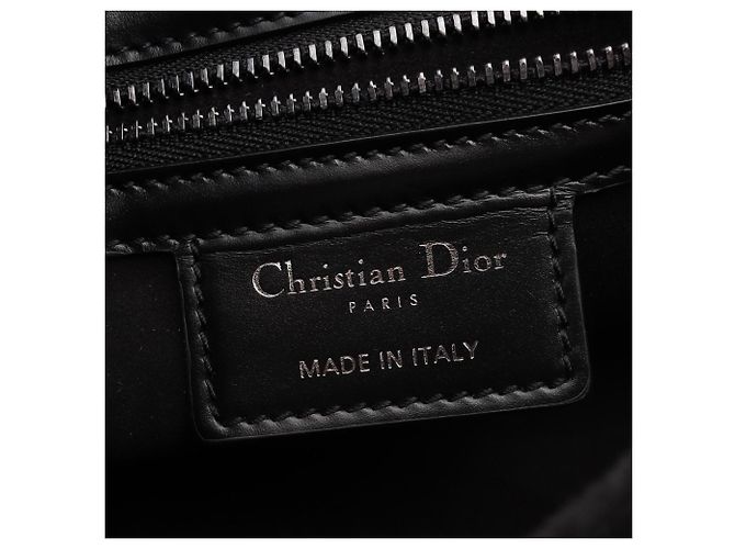 Borsa a spalla Dior CAMP Small Macrocannage di Christian Dior Nero - vista 4