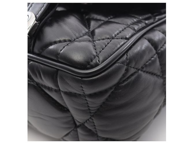 Borsa a spalla Dior CAMP Small Macrocannage di Christian Dior Nero - vista 5