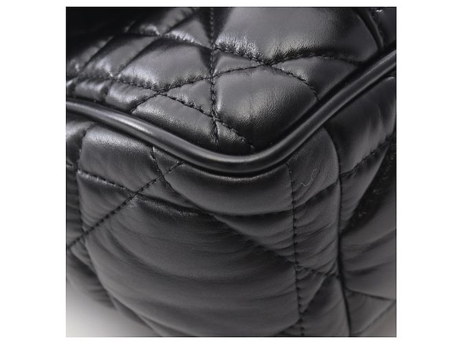 Borsa a spalla Dior CAMP Small Macrocannage di Christian Dior Nero - vista 6