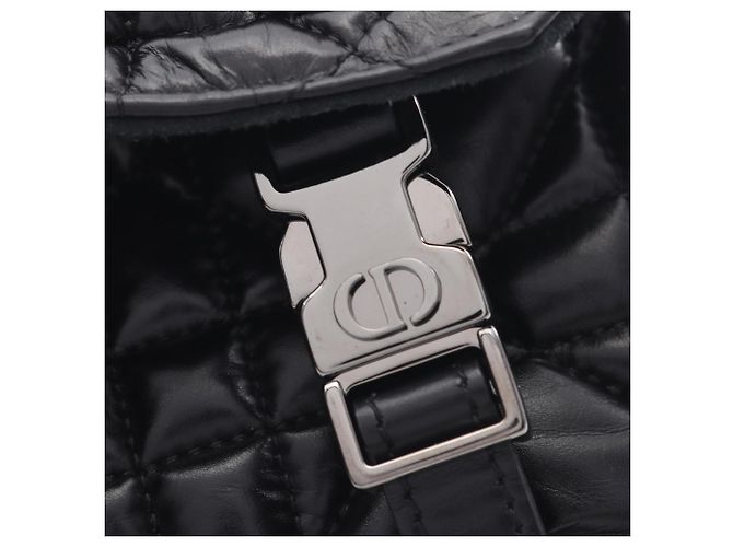 Borsa a spalla Dior CAMP Small Macrocannage di Christian Dior Nero - vista 9