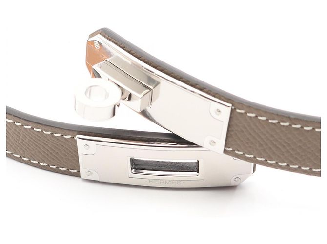 Cinturón Kelly de Hermès Castaño - vista 3