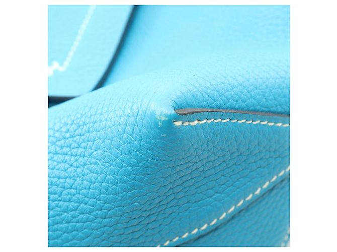 Hermès Cabas Serie 31 Tote Bag Blue - view 6
