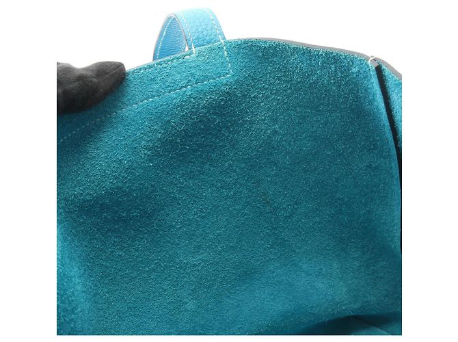 Hermès Cabas Serie 31 Tote Bag Blue - view 9