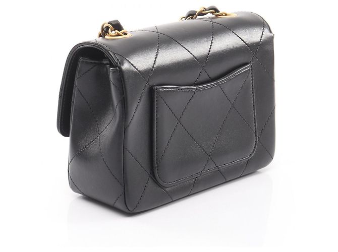 Borsa a Spalla Icon Matelassé di Chanel Nero - vista 2