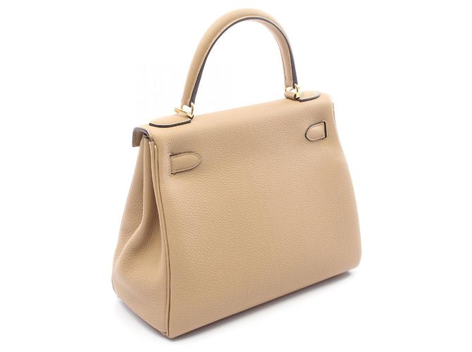 Borsa Hermès Kelly 28 Beige - vista 2