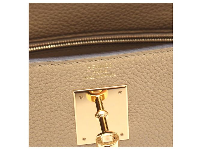 Borsa Hermès Kelly 28 Beige - vista 4