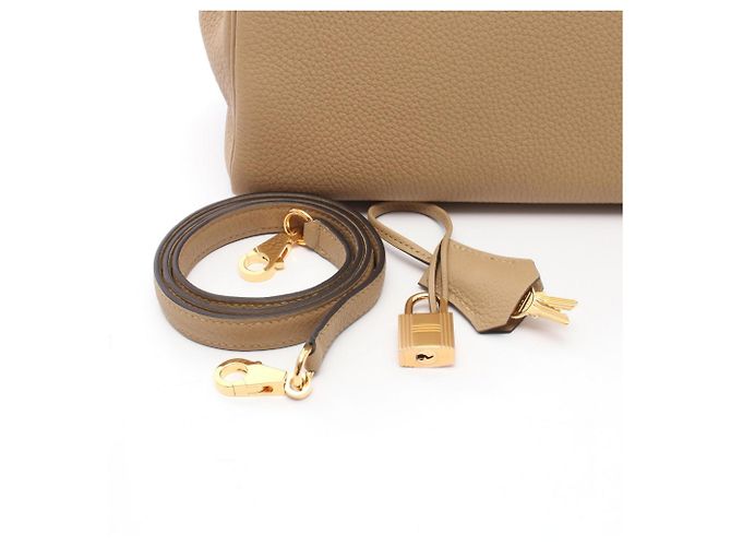 Borsa Hermès Kelly 28 Beige - vista 6