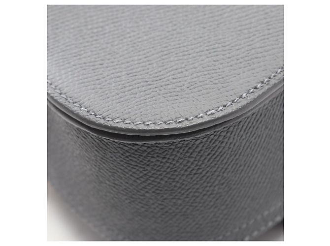 Mini borsa a spalla Della Cavalleria di Hermès Marrone Grigio - vista 9