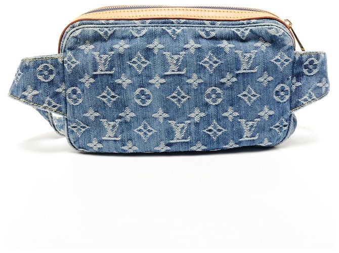 Denim Monogram Bauchtasche von Louis Vuitton Blau - Ansicht 2