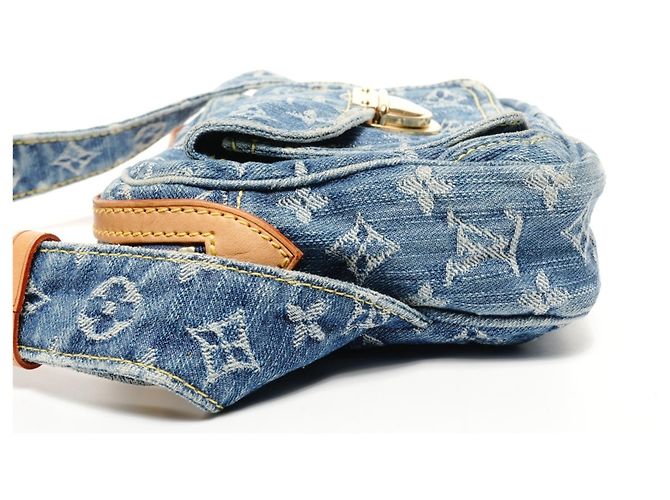 Denim Monogram Bauchtasche von Louis Vuitton Blau - Ansicht 3