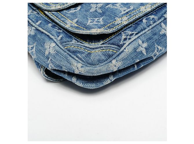 Denim Monogram Bauchtasche von Louis Vuitton Blau - Ansicht 5